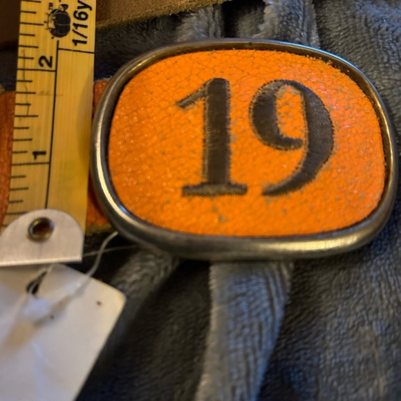 NWT Buffalo Retro Style Belt. Size XL. Orange Leather - Picture 9 of 10